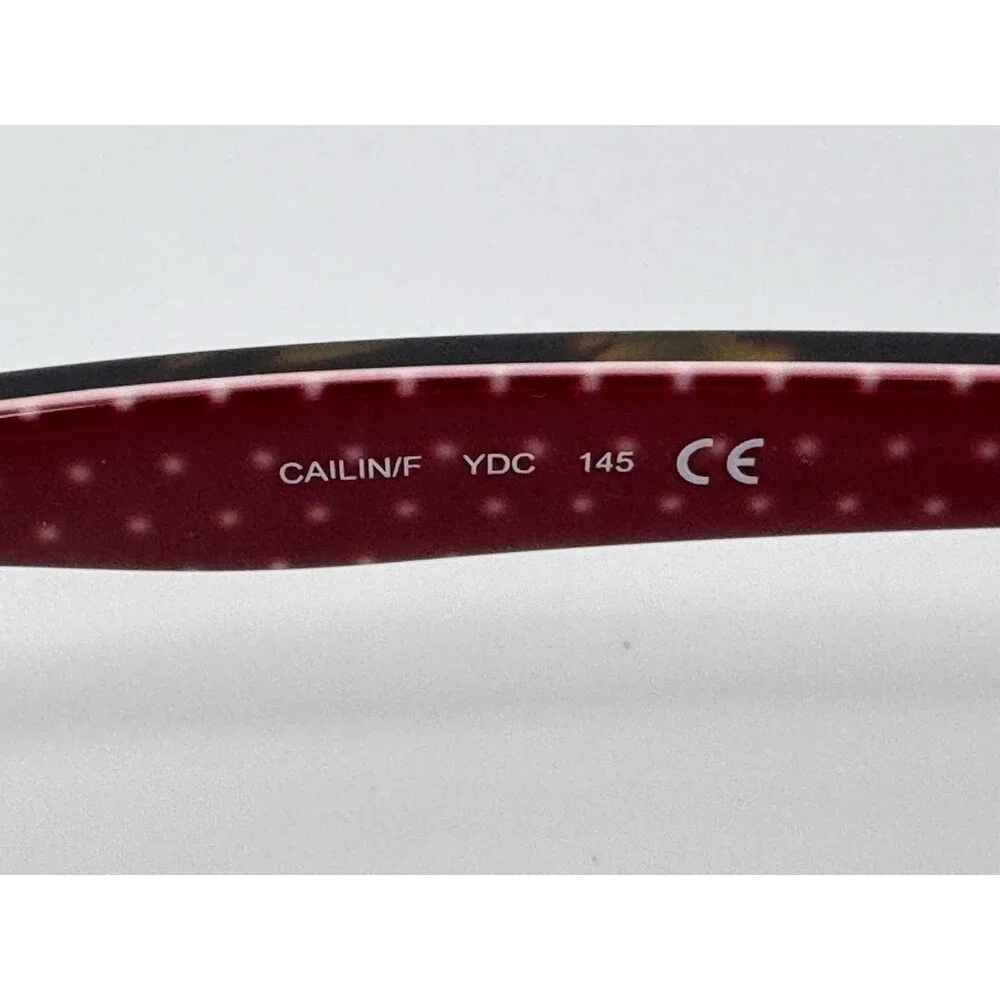 Kate Spade Cailin/F YDC Eyeglass Frames Only 145 Red Polka Dot Black Authentic